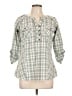 Columbia Green 3/4 Sleeve Button-Down Shirt Size LgESTIMATED - photo 1