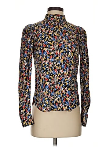 Veronica Beard Long Sleeve Silk Top (view 1)