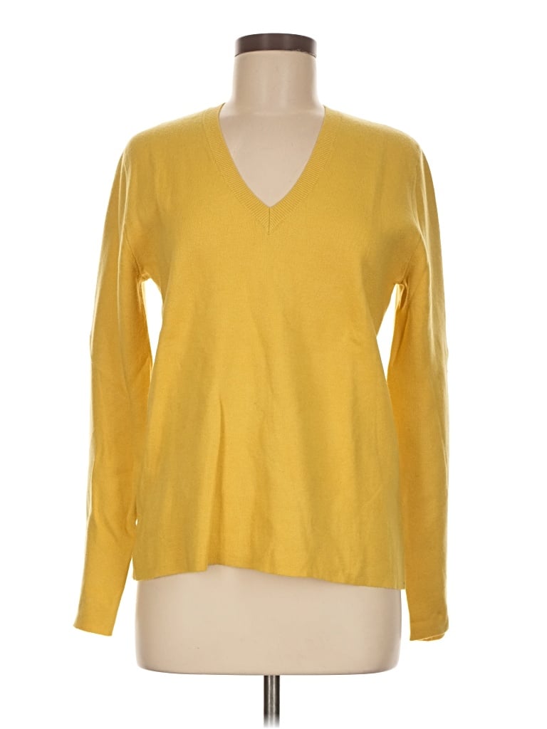 Pre-owned Ann Taylor Pullover Sweater In Yellow