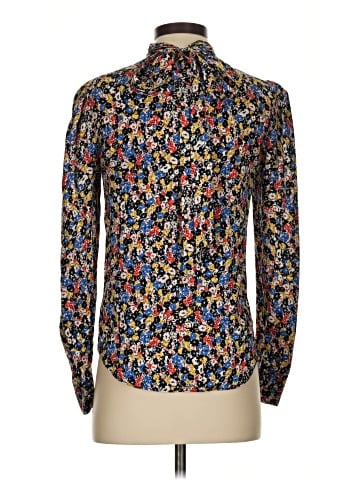Veronica Beard Long Sleeve Silk Top (view 2)