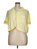 Missguided Yellow Short Sleeve Blouse Size XL - photo 1