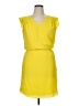 Unbranded 100% Polyester Solid Yellow Casual Dress Size 14 - photo 1
