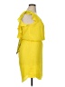 Unbranded 100% Polyester Solid Yellow Casual Dress Size 14 - photo 4