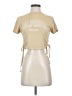 Shein Tan Short Sleeve T-Shirt Size 4 - photo 1