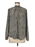 Ann Taylor Animal Print Ivory Long Sleeve Blouse Size M - photo 1