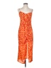 Likely 100% Polyester Orange Casual Dress Size 6 - photo 1