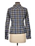 Theory Plaid Blue Long Sleeve Button-Down Shirt Size M - photo 2