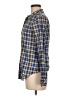 Theory Plaid Blue Long Sleeve Button-Down Shirt Size M - photo 5