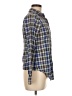 Theory Plaid Blue Long Sleeve Button-Down Shirt Size M - photo 4