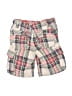 Mini Boden 100% Cotton Plaid Ivory Cargo Shorts Size 4 - photo 2