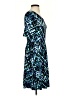 Apt. 9 Argyle Blue Casual Dress Size S - photo 4