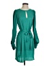 BCBGMAXAZRIA 100% Polyester Solid Teal Casual Dress Size XS - photo 1