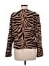 Chico's 100% Polyester Animal Print Brown Jacket Size Lg (2) - photo 2