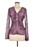 Shein Purple Long Sleeve Blouse Size L - photo 1