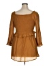 Oddi Brown 3/4 Sleeve Blouse Size 1X - photo 2