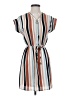 J for Justify Stripes Tan Casual Dress Size S - photo 1