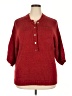C.S.T. Studio 100% Acrylic Red Burgundy Pullover Sweater Size 18 - photo 1