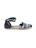 Ugg Stripes Blue Black Flats Size 8 - photo 1