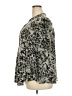 New Directions Animal Print Gray Long Sleeve Blouse Size 3X - photo 5