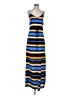 MICHAEL Michael Kors 100% Polyester Stripes Blue Casual Dress Size S - photo 1