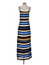 MICHAEL Michael Kors 100% Polyester Stripes Blue Casual Dress Size S - photo 2
