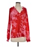 Lord & Taylor Red Long Sleeve Blouse Size S - photo 1