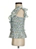 Mine Blue Sleeveless Blouse Size S - photo 5
