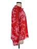 Lord & Taylor Red Long Sleeve Blouse Size S - photo 4