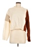 Shein 100% Polyester Color Block Ivory Pullover Sweater Size 6 - photo 1