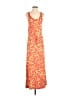 Gap Print Orange Casual Dress Size XS - photo 1