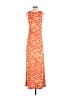Gap Print Orange Casual Dress Size XS - photo 2