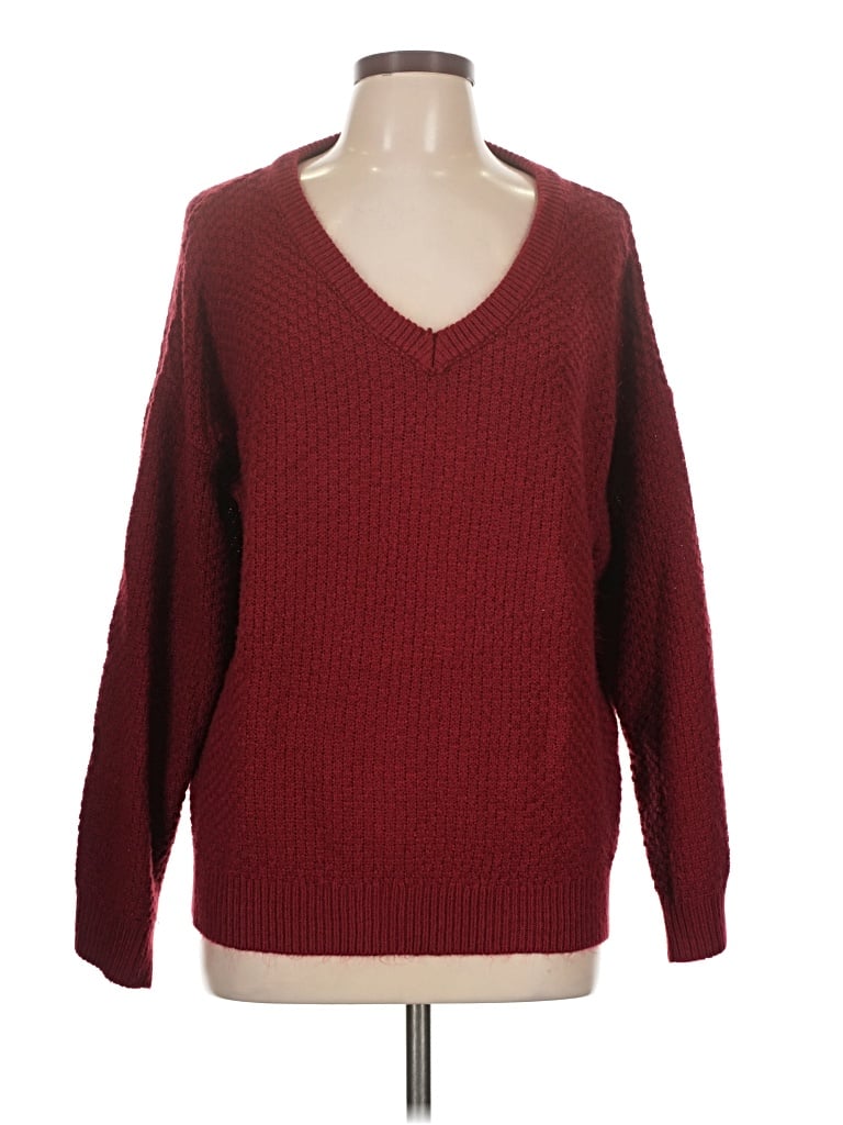 Pre-owned Lularoe Pullover Sweater In Burgundy