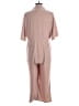 I. Madeline Solid Pink Jumpsuit Size L - photo 2
