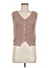 Sweet Rain 100% Polyester Tan Sweater Vest Size M - photo 1