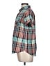 Woolrich Plaid Teal Short Sleeve Button-Down Shirt Size L - photo 5