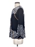 JM Collection Blue 3/4 Sleeve Blouse Size S - photo 5