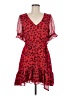 Express 100% Polyester Hearts Red Cocktail Dress Size M - photo 1