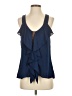 Dina Be Blue Sleeveless Blouse Size S - photo 1