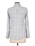 Sim & Sam 100% Rayon Plaid Gray Long Sleeve Button-Down Shirt Size L - photo 2