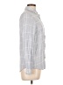 Sim & Sam 100% Rayon Plaid Gray Long Sleeve Button-Down Shirt Size L - photo 4