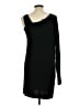 Qi Solid Black Casual Dress Size L - photo 2