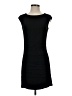 Moda International Solid Black Casual Dress Size S - photo 1