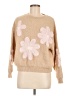 Assorted Brands Floral Tan Pullover Sweater Size M - photo 1