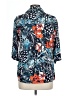Westbound 100% Rayon Tropical Blue 3/4 Sleeve Blouse Size L - photo 2