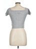Forever 21 Gray Short Sleeve Top Size L - photo 2