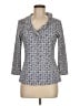 J. McLaughlin Blue 3/4 Sleeve Blouse Size M - photo 1