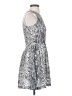 Joie 100% Silk Animal Print Silver Cocktail Dress Size XS - photo 4