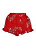 Missguided 100% Polyester Floral Red Shorts Size 4 - photo 1