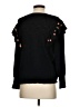 Something Navy Hearts Black Pullover Sweater Size S - photo 2