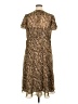 Lane Bryant 100% Polyester Animal Print Brown Casual Dress Size 16 - photo 2